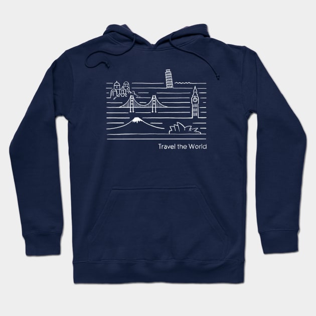 Travel the World Hoodie by Das Brooklyn